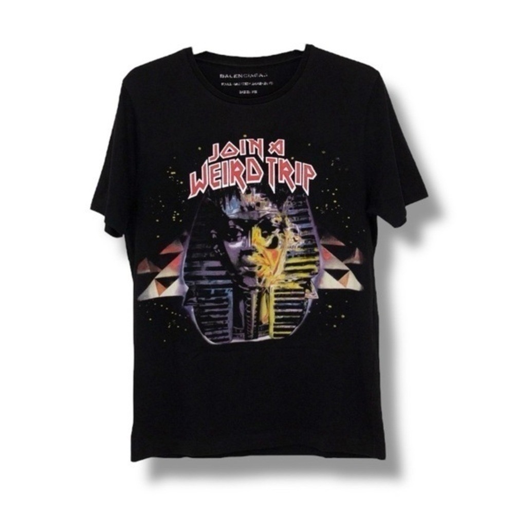 Balenciaga Join a Weird Trip T-shirt Black FW12 Graphic Tee Large